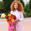Букет гербер "Учитель с большим сердцем" + открытка на выбор