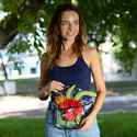 Цветы в сумке "Яркая экзотика"