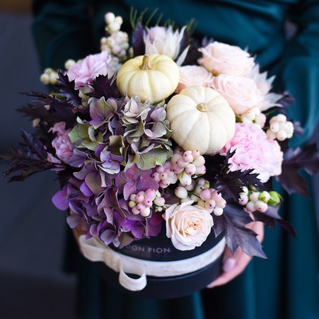 Цветы в коробке "Таинственная осень"