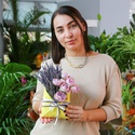 Квіти в конверті з лавандою