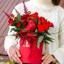 Розы в коробке "Ванесса"
