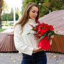 Розы в коробке "Ванесса"