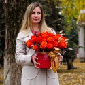 Цветы в коробке "Роза Гош"