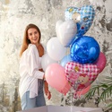 Коробка сюрприз с шариками белая "Boy or Girl"