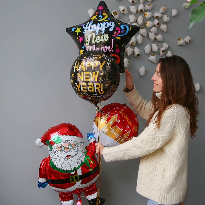 Оберемок з кульок "Дід Мороз і Олофф"