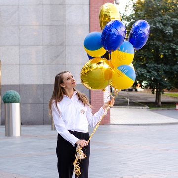 Охапка воздушных шаров "Моя Украина"