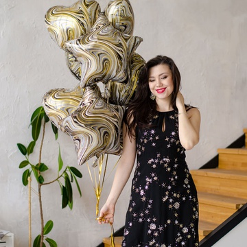 Охапка воздушных шаров "Агат"