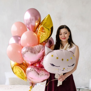 Оберемок повітряних куль "Ніжна кішечка"