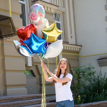 Оберемок повітряних куль З Днем народження