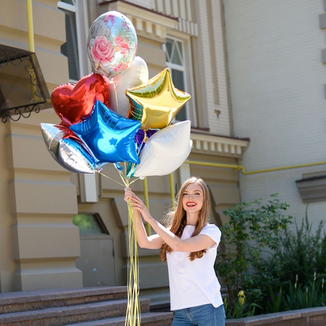 Оберемок повітряних куль З Днем народження