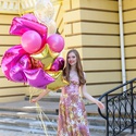Оберемок повітряних куль з цифрою