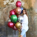 Оберемок хромованих повітряних куль асорті, 15 шт
