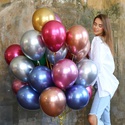 Оберемок хромованих повітряних куль асорті, 30 шт