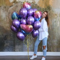 Охапка воздушных шаров "Омбре", 25 шт