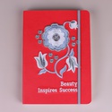 Блокнот с вышивкой "Beauty inspires success"