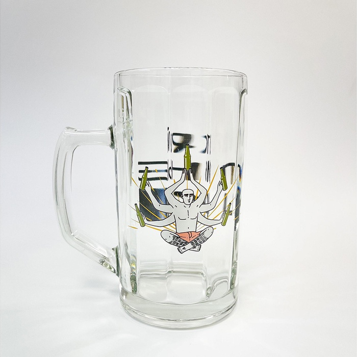 Пивной бокал Papadesign "Открой пивные чакры"