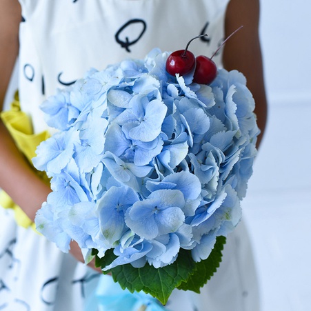 Букет Flowers Ice Cream "Блакитне з вишнею"