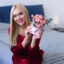 Цветы в конверте "Нежные розы"