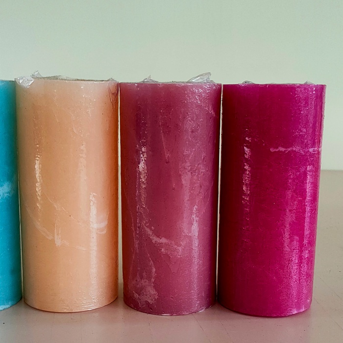 Свічка циліндр Pragnis в асортименті, 15 см