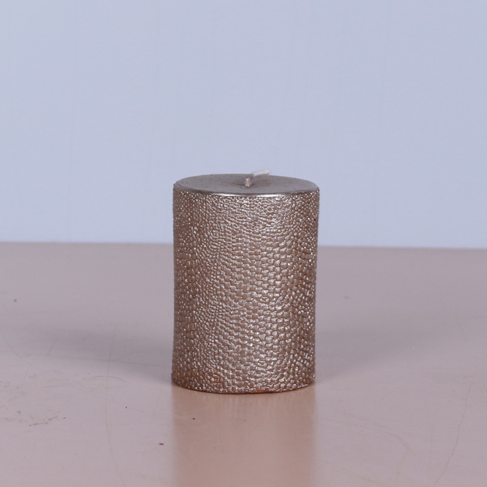 Свічка циліндр рептилія беж, S