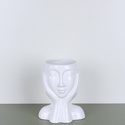 Ваза керамічна Face, біла