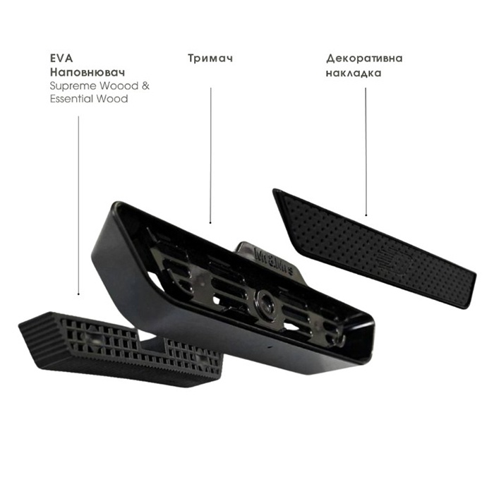 Авто диффузор EVO - Clear leather - Matt Black