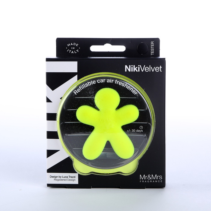 Ароматизатор в машину человечек Mr&Mrs NIKI VELVET Pinacolada - Yellow