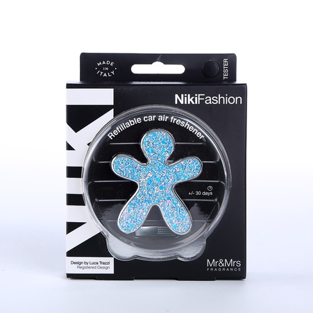 Ароматизатор в машину чоловічок Mr&Mrs NIKI FASHION Portofino - Glitter-Turquoise