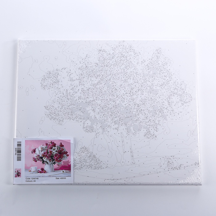 Картина по номерам Пионы и вишни