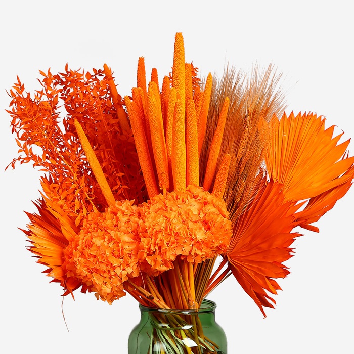 Гортензія стабілізована помаранчева - 3 шт.