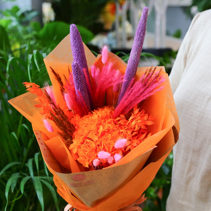 Букет із сухоцвітів "Барвистий"