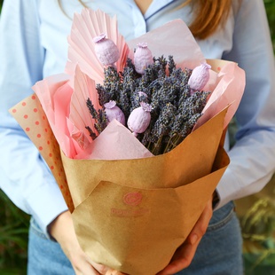 Букет із сухоцвітів "Лаванда"
