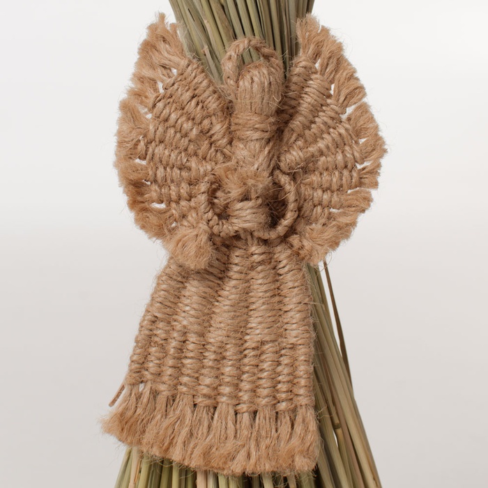 Букет из пшеницы с ангелом-птичкой