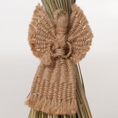 Букет из пшеницы с ангелом-птичкой