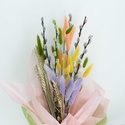 Букет из вербы и лагуруса "Колоритная мелодия"