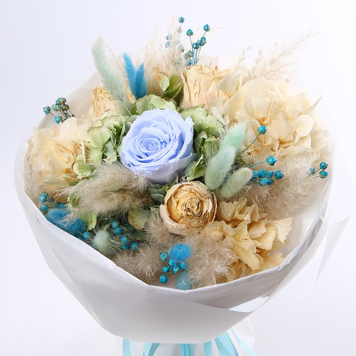 Букет из сухоцветов "Небо над полем"