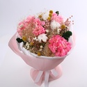 Букет із сухоцвітів "Рожева тиша"