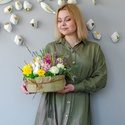 Цветы в коробке "Весенний сад"