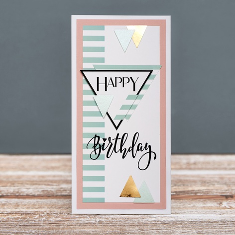 Вітальний конверт для грошей із конвертом "Happy Birthday"