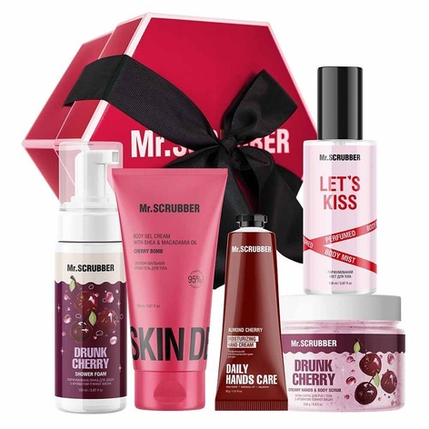 Подарунковий набір Cherry Kiss Mr.SCRUBBER