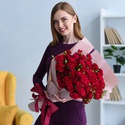 Букет из 21 кустовой розы Ивет
