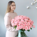 Букет 51 роза Софи Лорен