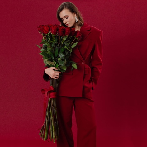 Букет 25 троянд Експлорер