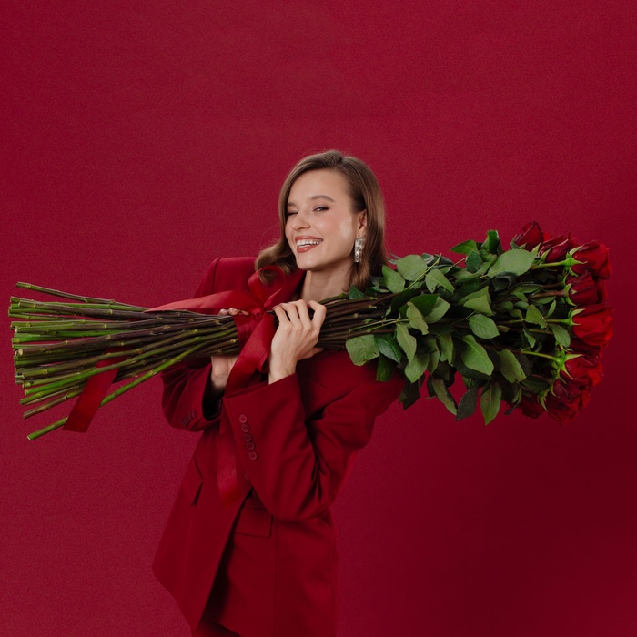 Букет 25 троянд Експлорер