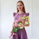 Букет из розовой эустомы