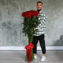 Букет из 51 троянди Фридом, 160 см