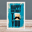 Открытка ручной работы с конвертом "Happy birthday"