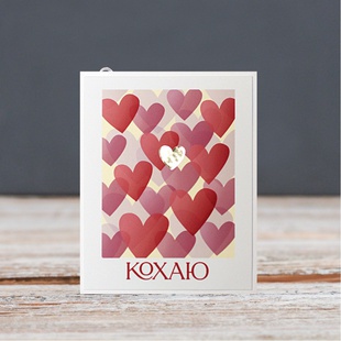 Мини открытка "Люблю"