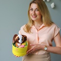 Подарунковий набір з м'якою іграшкою і макаронами "Собачка"