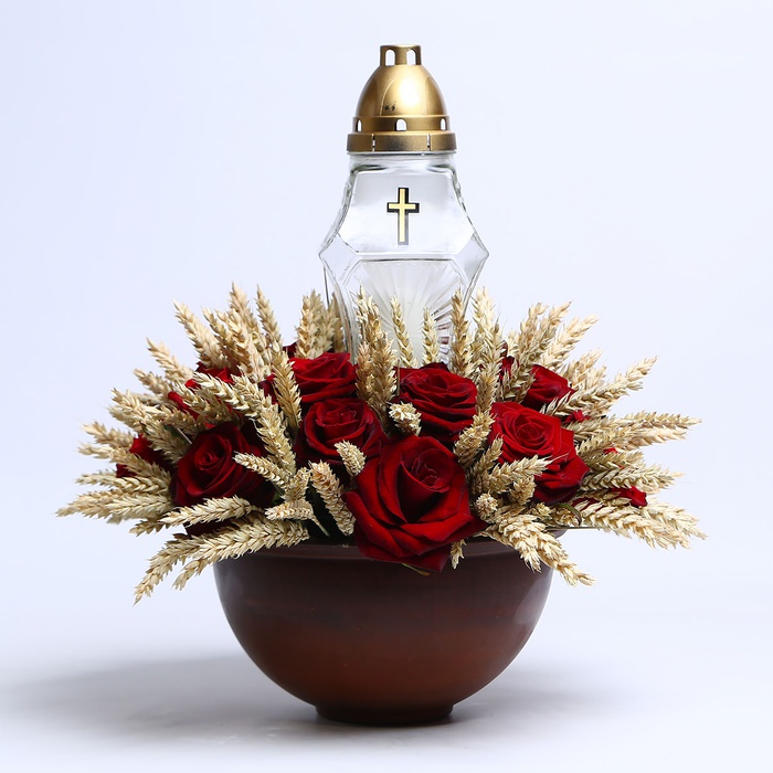 Ритуальная композиция с лампадкой "Луч вечности"